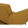 imageNovogratz Brittany 815quot Futon Sofa Bed and Couch Sleeper Ivory BoucleMustard