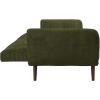 imageNovogratz Brittany 815quot Futon Sofa Bed and Couch Sleeper Ivory BoucleSage Green Corduroy