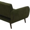 imageNovogratz Brittany 815quot Futon Sofa Bed and Couch Sleeper Ivory BoucleSage Green Corduroy