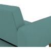 imageNovogratz Brittany 815quot Futon Sofa Bed and Couch Sleeper Ivory BoucleTeal