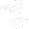 imageNovogratz Brittany 815quot Futon Sofa Bed and Couch Sleeper Ivory BoucleTeal