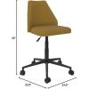 imageNovogratz Brittany Office Chair with Casters Mustard Linen