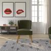 imageNovogratz Brittany Upholstered Accent Chair Green Linen
