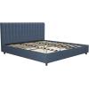 imageNovogratz Brittany Upholstered Bed Daybed Twin GrayBlue Linen