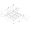 imageNovogratz Brittany Upholstered Bed Daybed Twin GrayBlue Linen