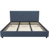 imageNovogratz Brittany Upholstered Bed Daybed Twin GrayBlue Linen