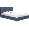 imageNovogratz Brittany Upholstered Bed Daybed Twin GrayBlue Linen