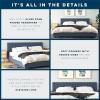 imageNovogratz Brittany Upholstered Bed Daybed Twin GrayBlue Linen