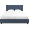 imageNovogratz Brittany Upholstered Bed Daybed Twin GrayBlue Linen