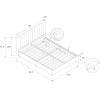 imageNovogratz Brittany Upholstered Bed Daybed Twin GrayBlue Linen