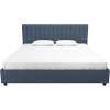 imageNovogratz Brittany Upholstered Bed Daybed Twin GrayBlue Linen