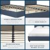 imageNovogratz Brittany Upholstered Bed Daybed Twin GrayBlue Linen