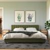 imageNovogratz Brittany Upholstered Bed Daybed Twin GrayGreen