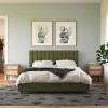 imageNovogratz Brittany Upholstered Bed Daybed Twin GrayGreen