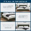 imageNovogratz Brittany Upholstered Bed Daybed Twin GrayGreen