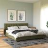 imageNovogratz Brittany Upholstered Bed Daybed Twin GrayGreen