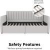 imageNovogratz Brittany Upholstered Bed Daybed Twin GrayGrey