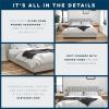 imageNovogratz Brittany Upholstered Bed Daybed Twin GrayGrey
