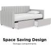 imageNovogratz Brittany Upholstered Bed Daybed Twin GrayGrey