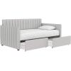 imageNovogratz Brittany Upholstered Bed Daybed Twin GrayGrey