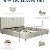 imageNovogratz Brittany Upholstered Bed Daybed Twin GrayGrey