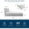imageNovogratz Brittany Upholstered Bed Daybed Twin GrayLight Gray