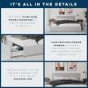 imageNovogratz Brittany Upholstered Bed Daybed Twin GrayLight Gray