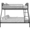 imageNovogratz Bushwick Metal Bunk Bed Kids Bedroom Furniture TwinFull Black