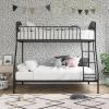 imageNovogratz Bushwick Metal Bunk Bed Kids Bedroom Furniture TwinFull Black