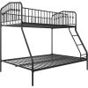 imageNovogratz Bushwick Metal Bunk Bed Kids Bedroom Furniture TwinFull Black