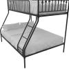 imageNovogratz Bushwick Metal Bunk Bed Kids Bedroom Furniture TwinFull Black