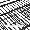 imageNovogratz Bushwick Metal Daybed ampamp Trundle Twin Size Frame Black