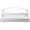 imageNovogratz Bushwick Metal Daybed ampamp Trundle Twin Size Frame Off White