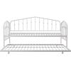 imageNovogratz Bushwick Metal Daybed ampamp Trundle Twin Size Frame Off White