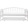 imageNovogratz Bushwick Metal Daybed ampamp Trundle Twin Size Frame Off White