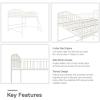 imageNovogratz Bushwick Metal Full Loft Bed Off White