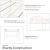 imageNovogratz Bushwick Metal Full Loft Bed Off White