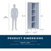 imageNovogratz Cache 1Door Tall Single Metal Locker Style Storage Cabinet Powder Blue