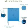 imageNovogratz Cache 2 Door Metal Locker Storage Blue Cabinet