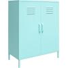 imageNovogratz Cache 2 Door Metal Locker Storage Mint Cabinet