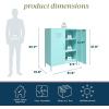 imageNovogratz Cache 2 Door Metal Locker Storage Mint Cabinet