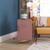 imageNovogratz Cache Metal Locker Style Living Room End Table Dusty Rose