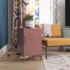 imageNovogratz Cache Metal Locker Style Living Room End Table Dusty Rose