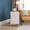 imageNovogratz Cache Metal Locker Style Living Room End Table Parchment