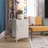 imageNovogratz Cache Metal Locker Style Living Room End Table Parchment