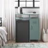 imageNovogratz Cache Metal LockerStyle Mini Refrigerator Organizer Hunter Green