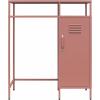 imageNovogratz Cache Metal LockerStyle Mini Refrigerator Organizer ParchmentDusy Rose