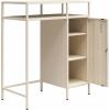 imageNovogratz Cache Metal LockerStyle Mini Refrigerator Organizer ParchmentParchment