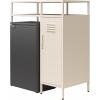 imageNovogratz Cache Metal LockerStyle Mini Refrigerator Organizer ParchmentParchment
