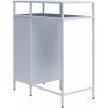 imageNovogratz Cache Metal LockerStyle Mini Refrigerator Organizer ParchmentPowder Blue